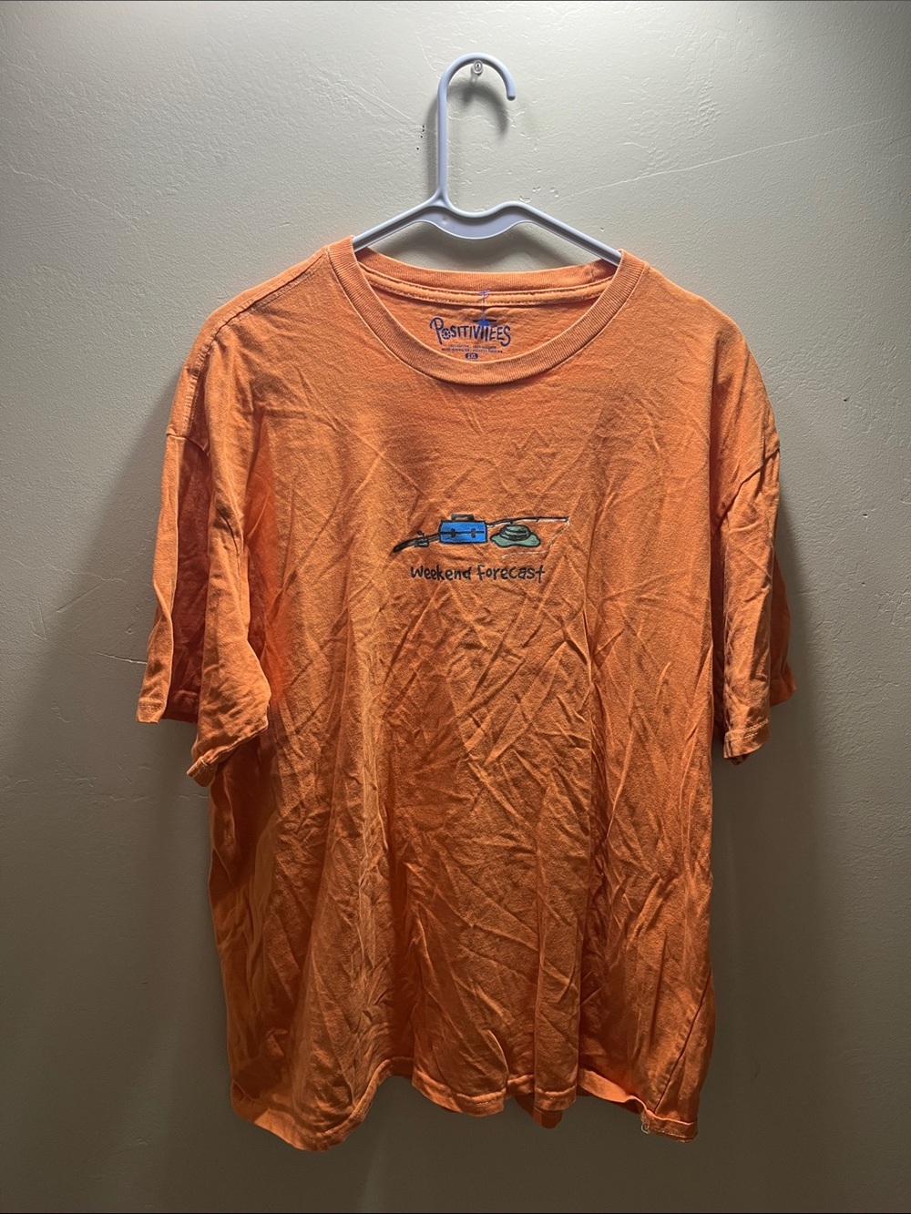 Orange Short-Sleeve Graphic Tee - Weekend Forecast